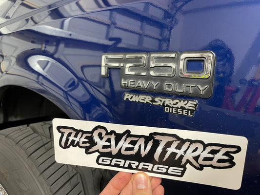 8” Seven Three Garage Sticker